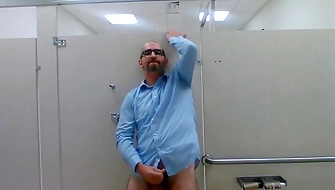Jerking In A Public Restroom