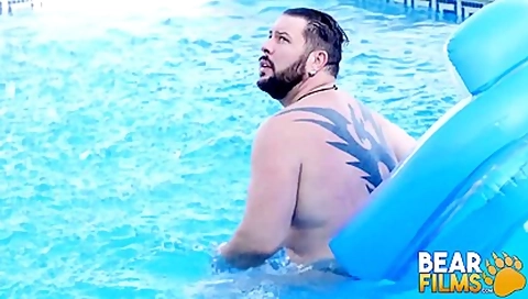 Kinky Cub Adam Jones Sunbathes Before Jerking Off