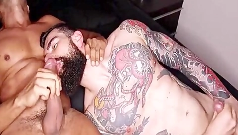 Two Pretty Hunks Bare